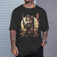 Gatoamurai Japonés Para Amantes De Los Gatos Camiseta unisex Regalos para él