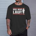 Heul Nicht Lauf I Jogger Und Läuferprüche T-Shirt Geschenke für Ihn