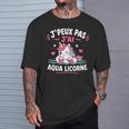 Humour Licorne Piscineacances J’Peux Pas J’Ai Aqua Licorne T-Shirt Cadeaux pour lui