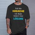Ich Bin Kasache Ich Finde Immer Eine Lösung Kasachstan T-Shirt Geschenke für Ihn
