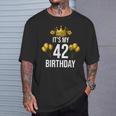 It's My 42歳の誕生日パーティー 42歳の誕生日 男性 女性 Tシャツ 彼への贈り物
