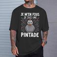 Je Fous Jeuis Une Pintade Pintade Doux T-Shirt Cadeaux pour lui
