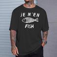 Je M'en Fish Regalo Hombre Adolescente Niño Familia Camiseta unisex Regalos para él