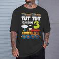 Kinder Ich Bin 3 Zug Tut Tut 3 Geburtstag Eisenbahner T-Shirt Geschenke für Ihn