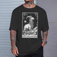 Live Deliciously Tarotkarte Wicca Ziege Heidnisch Okkult T-Shirt Geschenke für Ihn