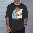 Marmota Durmiendo En Lindos Pijamas Dormir Camiseta unisex Regalos para él