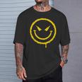 Meltingmile Face Groovige Lustige Coole Hippie-Ästhetik T-Shirt Geschenke für Ihn