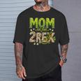 Mom Of The Two Rex Birthday Dinosaur Family Matching T-Shirt Gifts for Him
