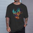 Pájaro Mítico Fénix Renacido Fénix Firebird Camiseta unisex Regalos para él