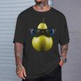Pera Fresca Con Gafas Deol Fruta Divertida Camiseta unisex Regalos para él
