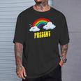 Present Cute arcastic Retrointage Rainbow Tシャツ 彼への贈り物