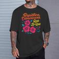 República Dominicana Qué Lo Que ドミニカ共和国 花 Tシャツ 彼への贈り物