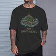 Saint Michel Francia Dibujado A Mano Regalo Hombres Es Camiseta unisex Regalos para él