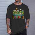 Souvenir Deoyage Libreville Gabon Dessiné À La Main T-Shirt Cadeaux pour lui
