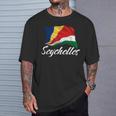 セイシェル 国旗 セイシェル アフリカ 愛国心 男性 女性 キッズ Tシャツ 彼への贈り物