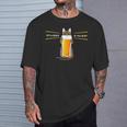 ビールをすすめるねこ 猫 ビール Cat Beer 日本語バージョン Tシャツ 彼への贈り物