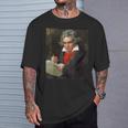 ベートーベン 肖像画【作曲家】ルートヴィヒ・ヴァン・ベートーヴェン Beethoven クラシック 音楽家 Tシャツ 彼への贈り物