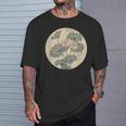 蓮の花 浮世絵 日本風アート Tシャツ 彼への贈り物
