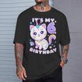 誕生日の女の子6歳、猫、ユニコーン、6歳の誕生日 Tシャツ 彼への贈り物