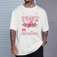 44歳 1982年8月 花柄 44歳 誕生日 男性 女性 Tシャツ 彼への贈り物