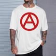 Anarquía Anarquismo Anarquistasímbolo Manga Raglan Camiseta unisex Regalos para él