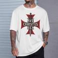Ave Christus Rex Croix Templière T-Shirt Cadeaux pour lui