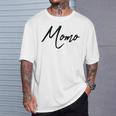 Beautiful Handwritten Font Momo Calligraphy Tシャツ 彼への贈り物