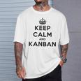 Chef De Projet De La Méthodologie Keep Calm Et Kanban Agile T-Shirt Cadeaux pour lui