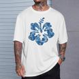Flor De Hibisco Gráfico Floral In Mangas Camiseta unisex Regalos para él