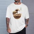 La Gran Ola De Café Divertida Parodiaintage Camiseta unisex Regalos para él