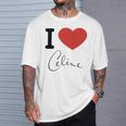 I Love Céline Haut De Gamme T-Shirt Cadeaux pour lui