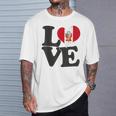 I Love Peru Bandera Corazón Patrióticoiaje Camiseta unisex Regalos para él