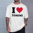I Love Tomomi Tシャツ 彼への贈り物