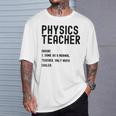 Physics Teacher Definition シャツ 学校初日 Tシャツ 彼への贈り物