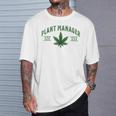 Plant Manager ウィードリーフ カンナビスポット マリファナ Usa Tシャツ 彼への贈り物