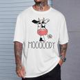 Vaca Divertida Moooody Para Granjeros Lecheros Camiseta unisex Regalos para él