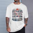 Women's Gulf Of Mexico Kennedy Center Lake Ontario Vintage Retro T-Shirt Gifts for Him