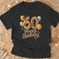 60 Feliz Cumpleaños 60 Aniversario Hombres Es Camiseta unisex Regalos para ancianos
