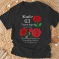 63年前に作られたバラの花 63歳 63歳の誕生日 Tシャツ 高齢者への贈り物