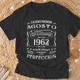 64 Cumpleaños Nacido En Agosto De 1962Intage 64 Años Cuello Camiseta unisex Regalos para ancianos