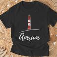 Amrum Leuchtturmouvenir T-Shirt Geschenke für alte Männer