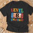Awesome Level 8 Unlocked 8Th Birthday Boy Girlideo Gamer Tシャツ 高齢者への贈り物