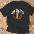 Bier Kapitän Lustig Bootauf Trinkpruch Herren Männer T-Shirt Geschenke für alte Männer