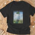 Claude Monet Lustiges Kunstonnenschirm Impressionismus Gemälde Herren Damen Lustige Kleidung Kunst Geschenk Ölgemälde T-Shirt Geschenke für alte Männer