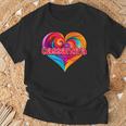 Coloré Avec Inscription I Heart Love Cassandra T-Shirt Cadeaux pour les vieillards