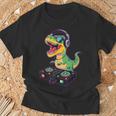 Dinosaure Cool Dj T-Rex T-Shirt Cadeaux pour les vieillards
