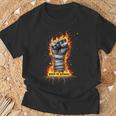 Dolor Es Poder Puño Fuego Boxeo Camiseta unisex Regalos para ancianos