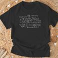 Fórmula Matemática Compensación De Matemáticas Geek Camiseta unisex Regalos para ancianos