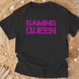 Gaming Queen Nerd Girl Amoureux De Jeuxidéo Rose T-Shirt Cadeaux pour les vieillards