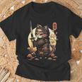 Gatoamurai Japonés Para Amantes De Los Gatos Camiseta unisex Regalos para ancianos